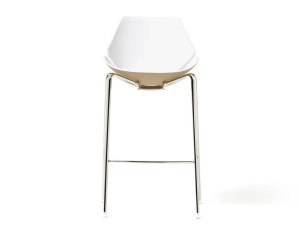 Полиуретановый высокий стул с подставкой для ног