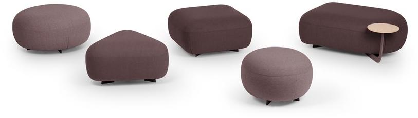 True Design Круглый мягкий пуф с полкой для журналов Code Cd80ro +cd60ro - Вид №5