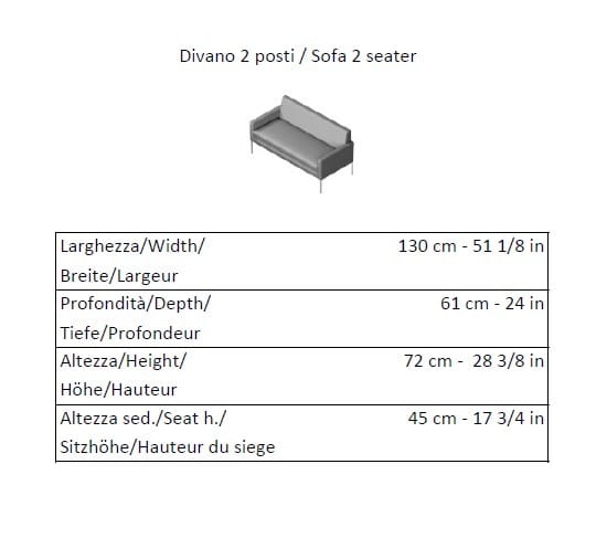 2-местный диван с огнестойкой обивкой La Cividina Сократ ARCH-00111312 - Вид №4