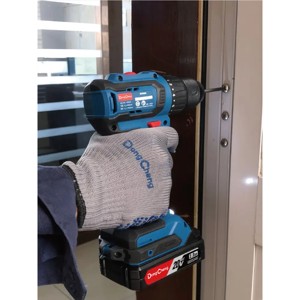 Дрель-шуруповерт аккумуляторная бесщеточная Dongcheng DCJZ2040, 20 В Li-ion 2x2 Ач STLM-2018051 - Вид №2
