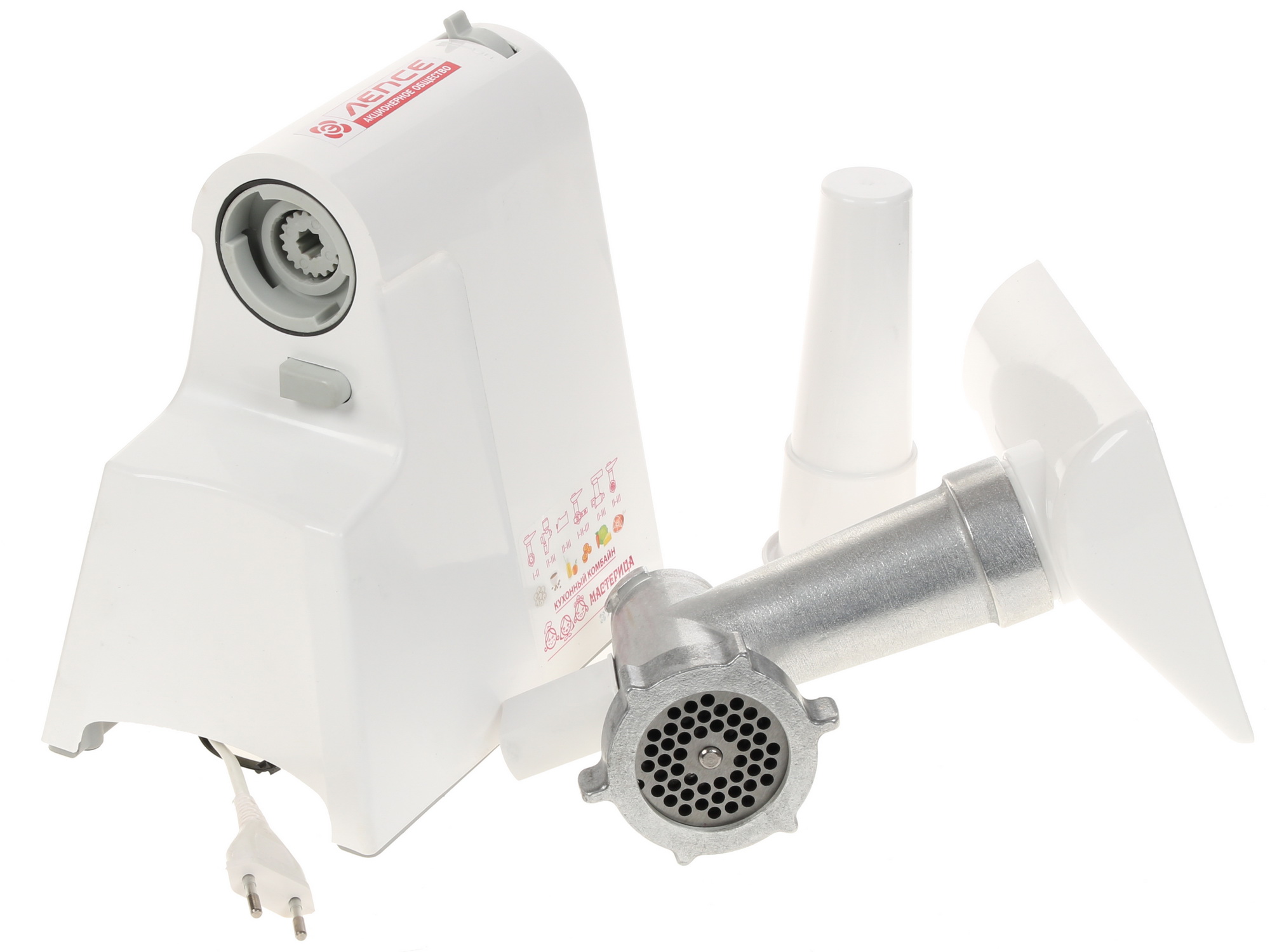 1116640 Мясорубка электрическая Мастерица КЭМ-01 белый STDN-0034680 - Вид №6