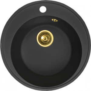 Мойка кухонная ZorG Granit GR 500 BLACK BRONZE из искусственного гранита, графит/бронза