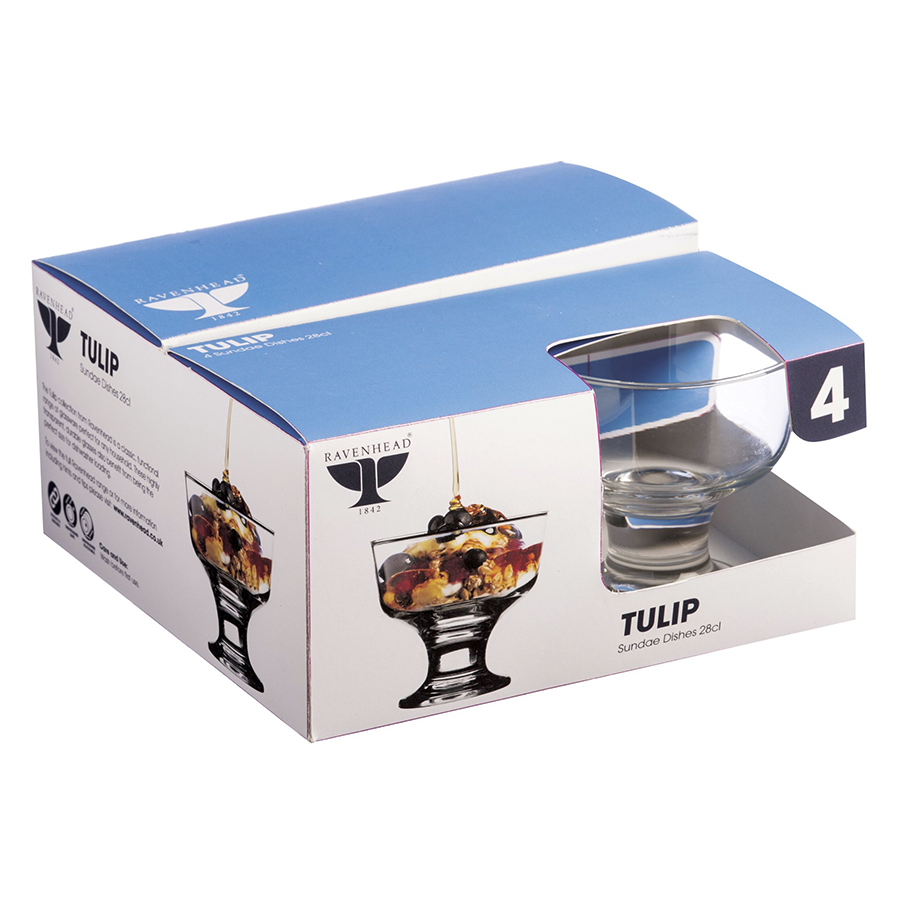 R0041.298 Набор из 4 креманок для десертов tulip 280 мл Ravenhead  - Вид №3