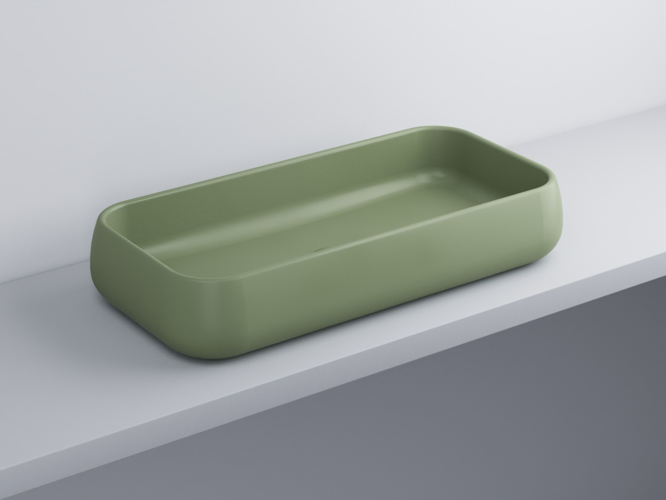 SHLAA80-AG Раковина накладная прямоугольная 80 cielo Shui Ceramica Cielo