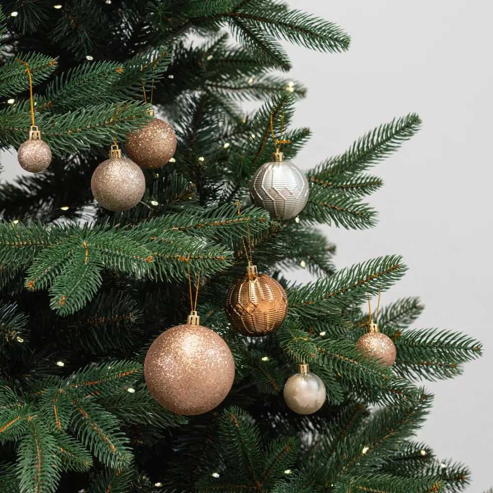 87036342 Набор новогодних шаров Christmas ø8 см цвет коричневый 50 шт. STLM-1443021 Santreyd  - Вид №1