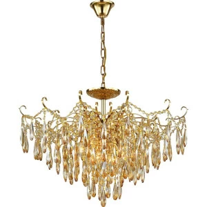 Подвесная люстра Stilfort Susana 1037/03/08P STILFORT ДИЗАЙНЕРСКИЕ, SUSANA 00-3888518 Золото;прозрачный