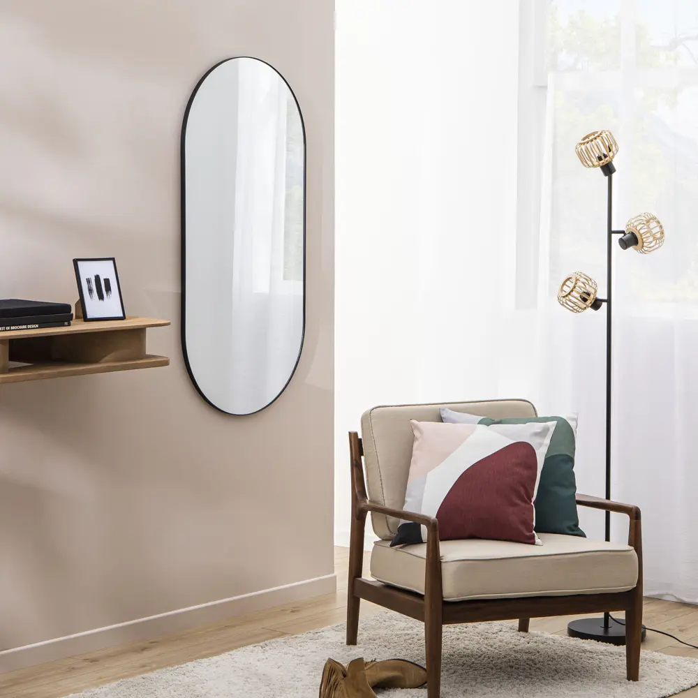 Зеркало декоративное Inspire Oblong 60x120 см цвет черный 84121546 STLM-2052769  - Вид №12