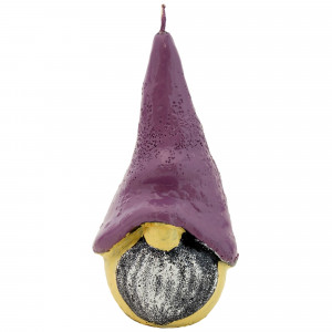 82625975 Свеча «Гном» большая, цвет сиреневый