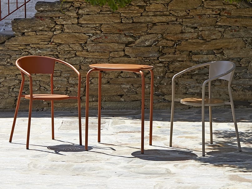 Металлический садовый стул с подлокотниками Adico ANDALUZA ARCH-00023791