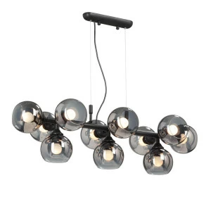 Подвесная люстра Vitaluce V4487-1/11S VITALUCE ДИЗАЙНЕРСКИЕ 328658 Серый;прозрачный