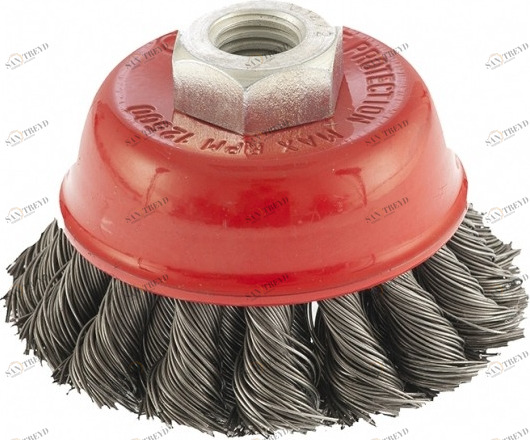 Щетка для УШМ по металлу жесткая D 100 мм Креост 13071