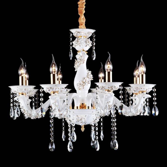 Подвесная люстра Arte Lamp Nobile A6609LM-8GO ARTE LAMP ДИЗАЙНЕРСКИЕ, NOBILE 056377 Белый  - Вид №1