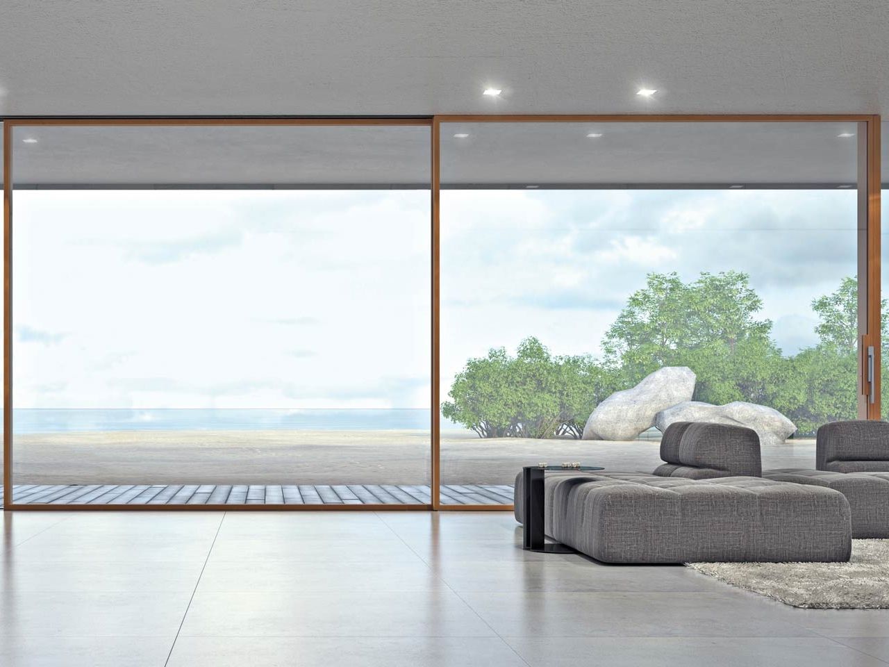 Стальная раздвижная дверь-окно с двойным остеклением Carminati Skyline System ARCH-00135510 - Вид №1