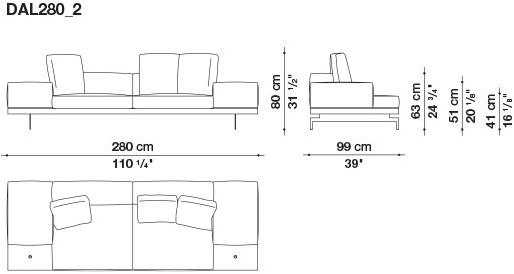 B&B Italia 3-х местный тканевый диван Dock sun-id-1376507 - Вид №33