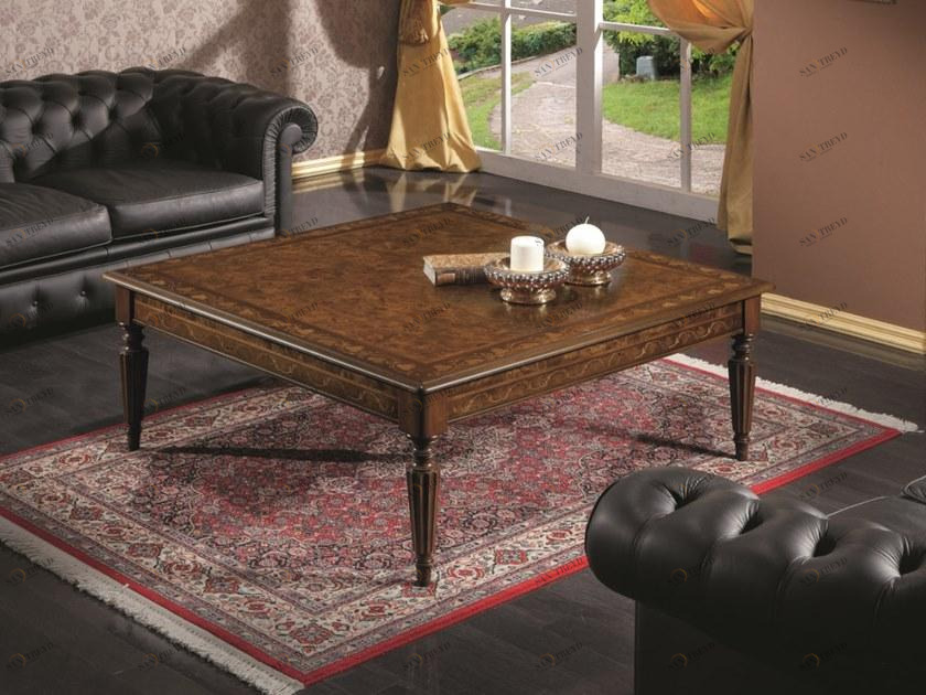 SCAPPINI & C Высокий квадратный деревянный журнальный столик для гостиной 35th anniversary 890