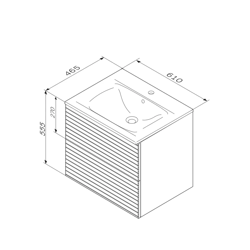 AM.PM Struktura: Подвесная тумба под раковину 60 см с экологичным дизайном 86746447 STLM-0981883 - Вид №10
