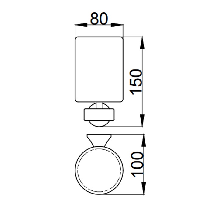 OA500301980 Стакан для зубных щеток Webert Opera - Вид №1