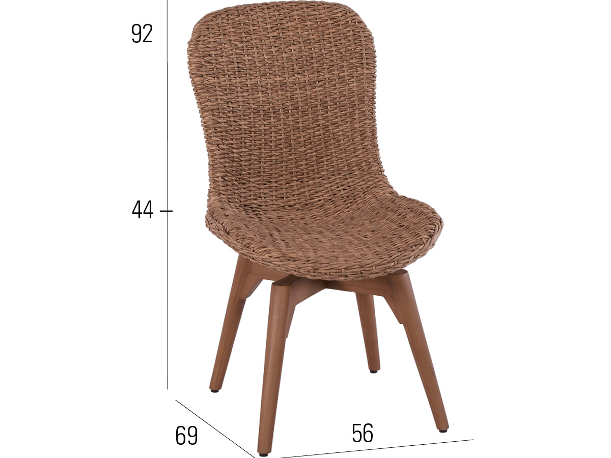 68.00.0378 Стул Orlando Twist, натуральный Mbm  - Вид №2