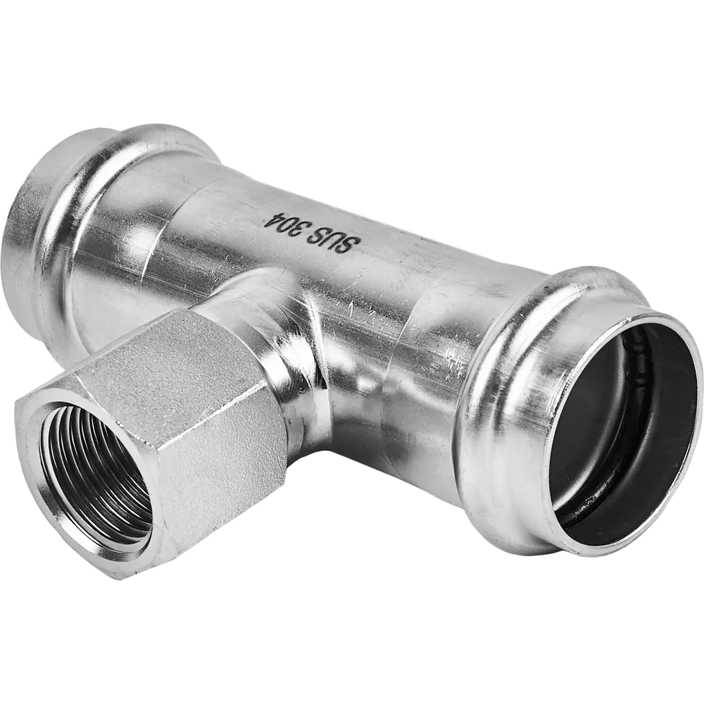 Тройник переходной Rommer 1/2"x28 мм ВПр-ВР нержавеющая сталь 88011340 STLM-2042462 