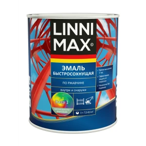 Грунт-эмаль по ржавчине LINNIMAX белая база 0.75 л 89379717