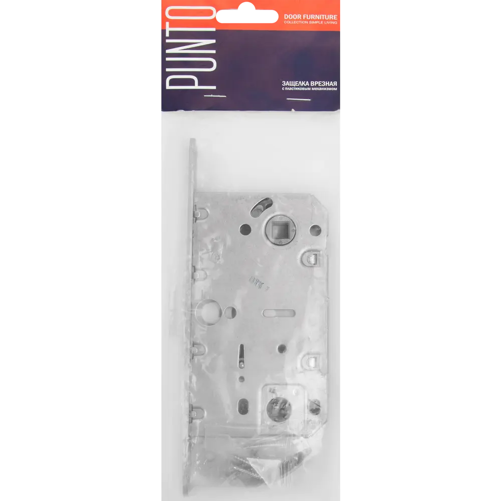 Защёлка под фиксатор 50-96 196x195x18 мм цвет хром матовый PUNTO STLM-2085259 - Вид №2