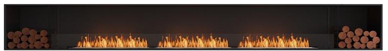 EcoSmart Fire Стальная каминная топка на биоэтаноле с панорамным остеклением Flex single sided fireplaces sun-id-1360015 - Вид №1