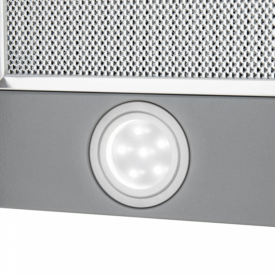 VS LIGHT 60 INOX Вытяжка vs light 60 ""нержавейка""/ • тип: встраиваемая • цвет: нержавейка • управление: колыбельное • ширина, мм: 600 • полная потребляемая мощность, вт: 140• количество скоростей: 2 • максимальная производительность, м3/ч: 480• диаметр Santreyd  - Вид №15