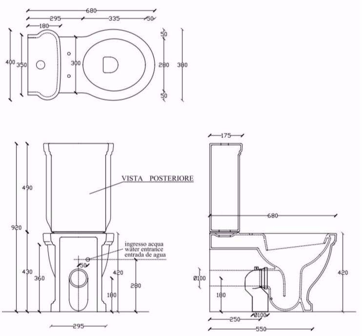 Компакт унитаз с бачком Белый Galassia ETHOS Италия sun-id-1347562 - Вид №4