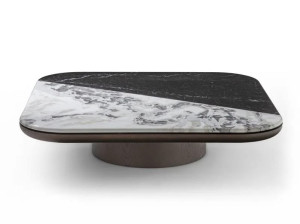 Квадратный мраморный журнальный столик