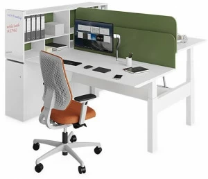 ESTEL GROUP Регулируемая по высоте рабочая станция со встроенной полкой Evo