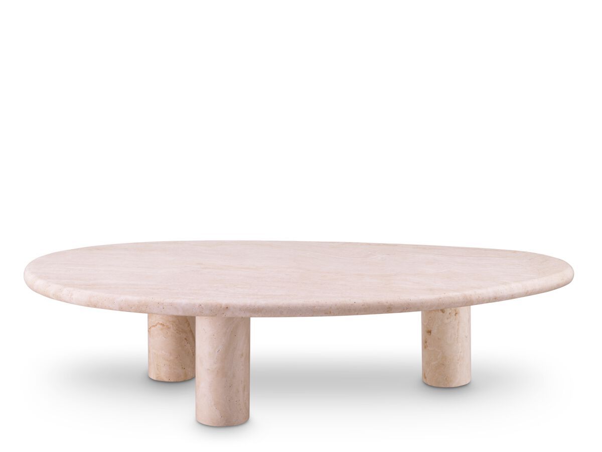 Журнальный столик из травертина произвольной формы Eichholtz PRELUDE ARCH-00109675