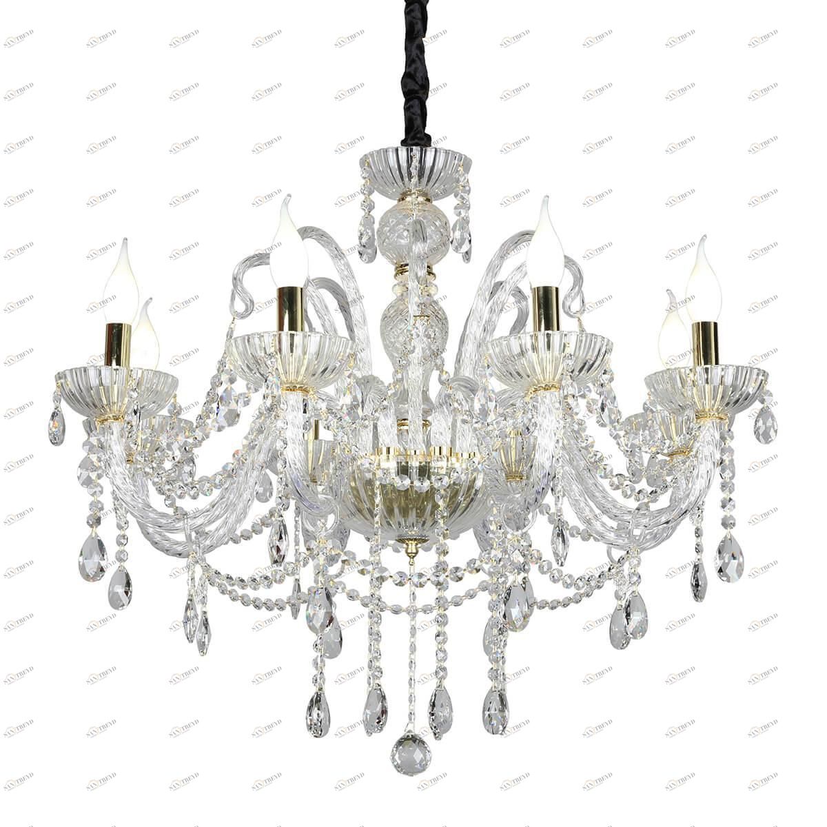 Подвесная люстра Omnilux Bonaita OML-70103-08 OMNILUX ДИЗАЙНЕРСКИЕ, BONAITA 181805 Золотой 