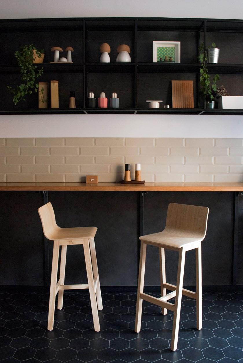 Askia Высокий табурет из ясеня с подставкой для ног Version 3 sun-id-1459255 - Вид №7