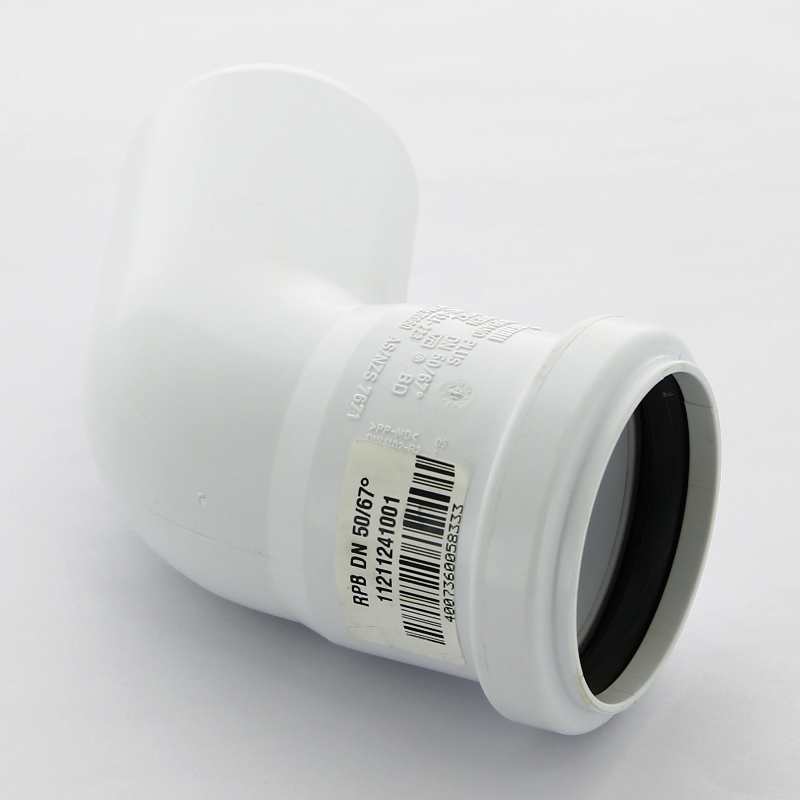 Отвод 67° Raupiano Plus REHAU d50 121124 - Вид №3