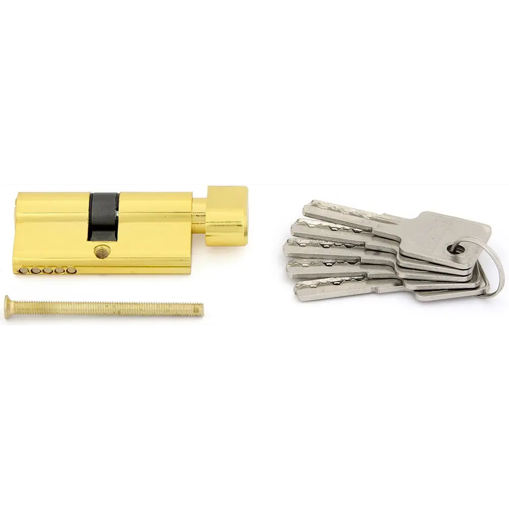 Цилиндр Palladium BK PB 30x30 ключ/вертушка цвет золотистый 82605148 STLM-2201686  - Вид №3