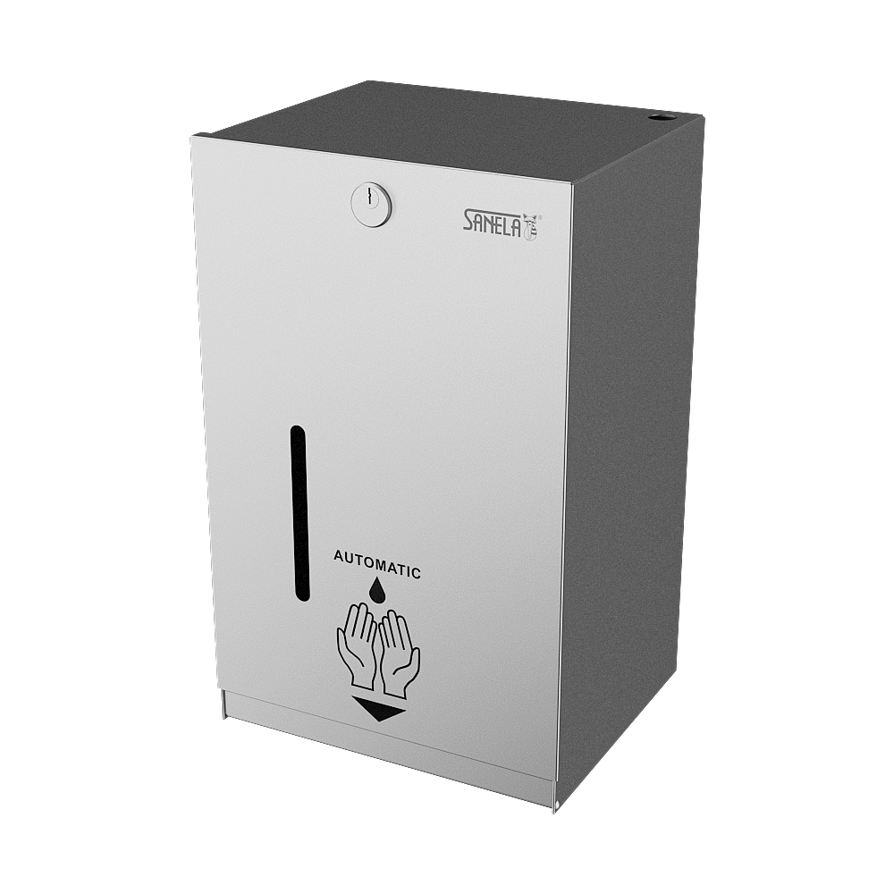 95592 Автоматический нержавеющий дозатор жидкой и гелевой дезинфекции, 12 В SANELA 