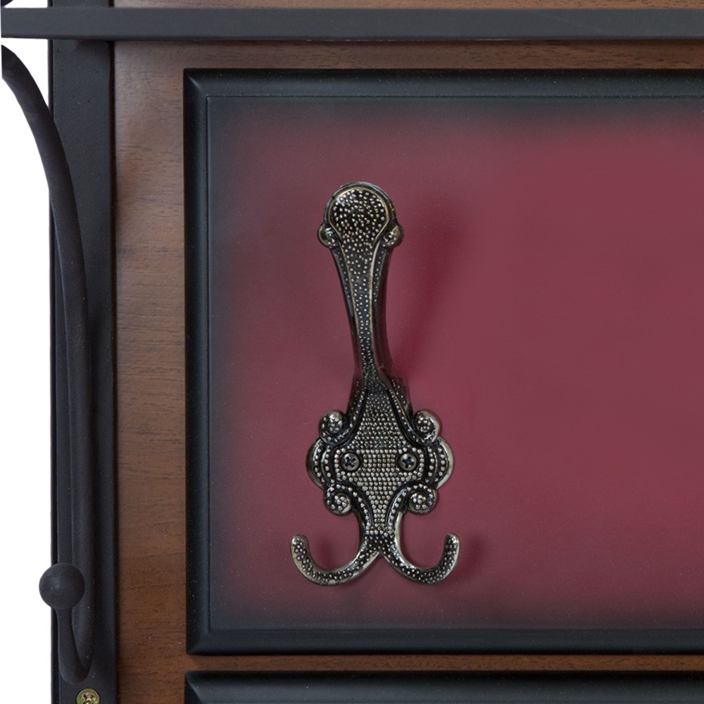 15003 Вешалка настенная Пандора 2 Орех Mix BOGACHO 4627139502128 - Вид №5