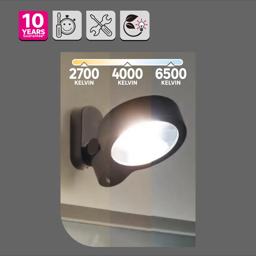 Прожектор светодиодный уличный SMD Inspire «Foggy» 30 Вт 6500К IP44 регулируемый белый свет 84693014 STLM-2059607  - Вид №14