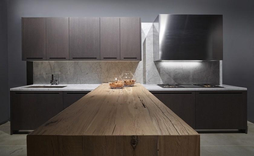 RIFRA Линейная кухня из дуба, тонированного венге Zero sun-id-1376897 - Вид №3