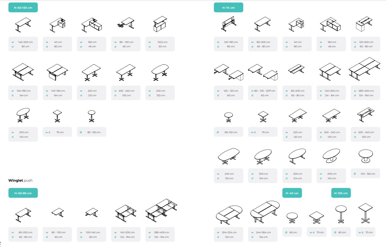 Регулируемый по высоте угловой стол Bralco Winglet ARCH-00008054 - Вид №1