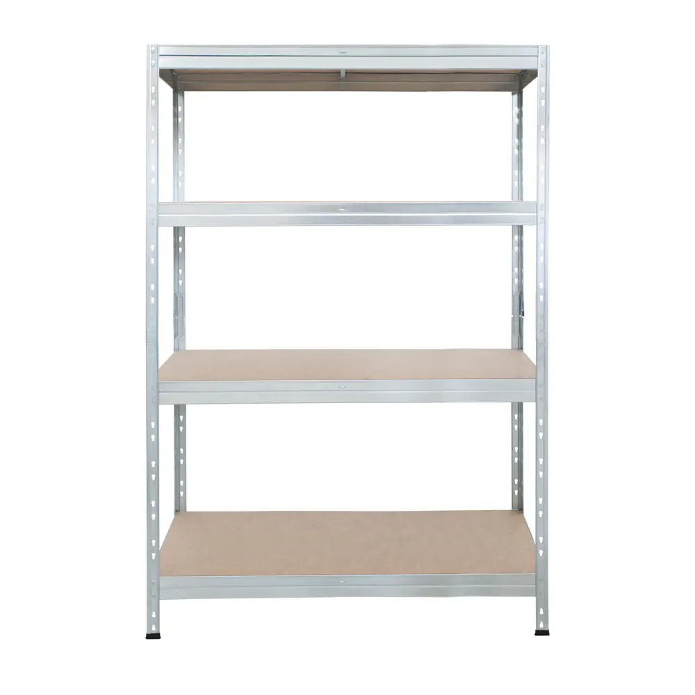 Стеллаж AR Shelving Rivet 4 полки 40x180x100 см нагрузка на полку до 200 кг металл оцинкованный цвет серебро 89096682 STLM-2175749 