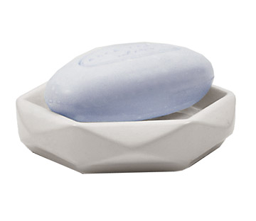 DA11(02) Gedy G-Dalia, настольная керамическая мыльница, белая керамика