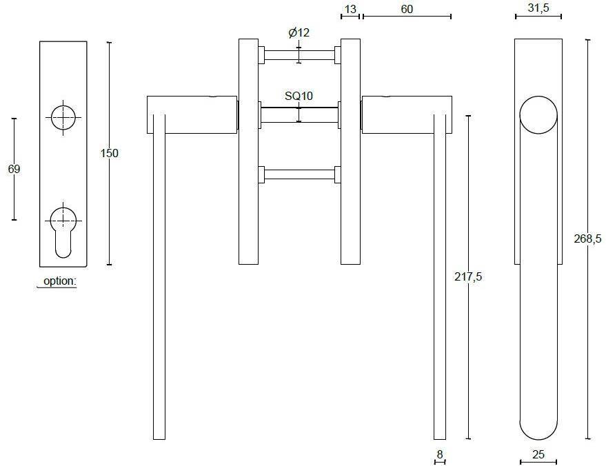 Formani Ручка из нержавеющей стали Tense Bb231pa/y - Вид №3