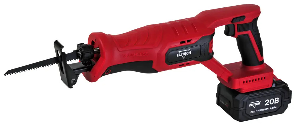 Аккумуляторная сабельная пила Elitech ПСА20-28БЛ с АКБ 4 Ач 89335737