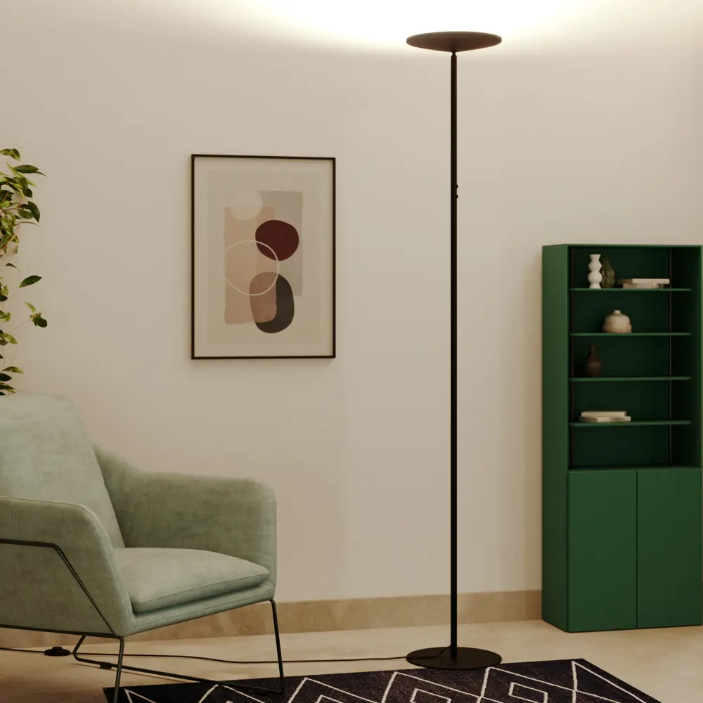 Торшер светодиодный Inspire Mirasol теплый белый свет цвет черный 84731246 STLM-2185876  - Вид №11