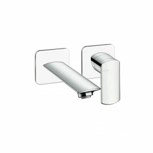 CRIPF257 Смеситель для раковины настенный REGULAR внешние части для CRICS200 (правая сторона) - CRICS201 (левая сторона) со сливом 1 "1/4 Up & Down и металлической пластиной Cristina Rubinetterie