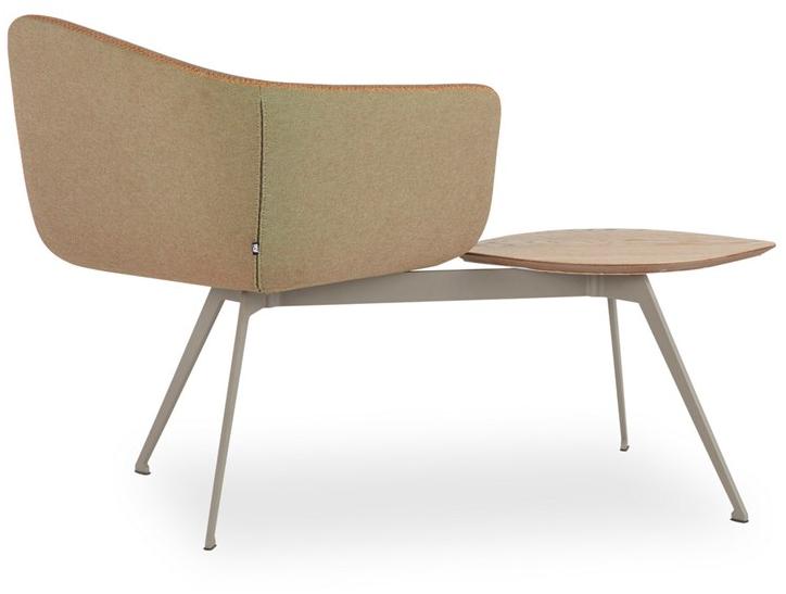 B&T Design Кресло из ткани с полкой для журналов Domino sun-id-1345185 - Вид №4