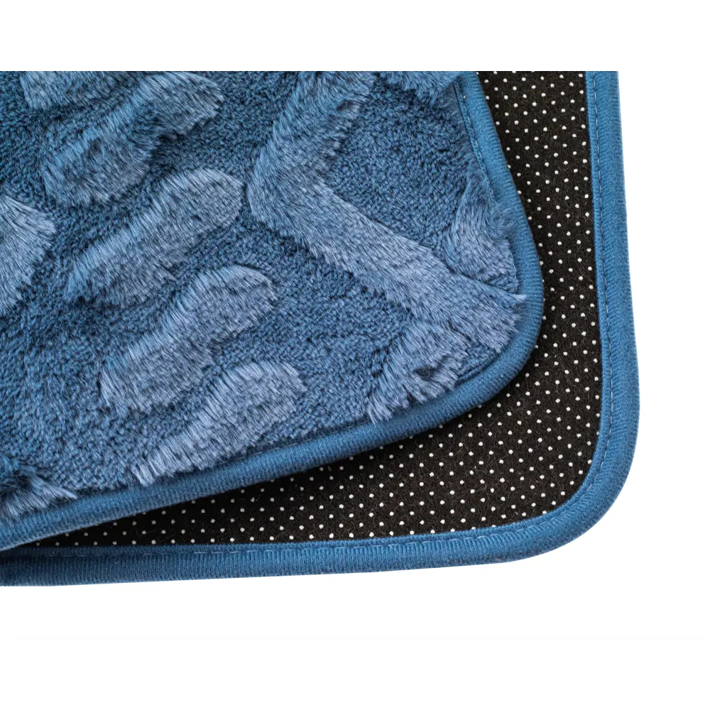 Коврик для ванной Swensa Warm - уют и безопасность в синем цвете 50х50 см 89379332 STLM-1361414 - Вид №1