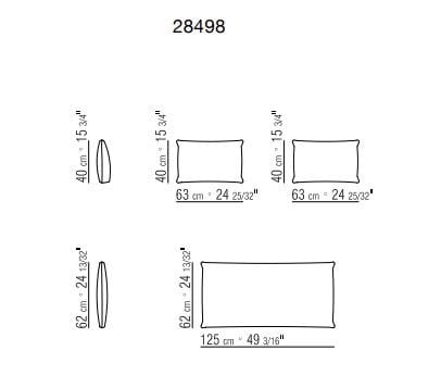 Диван из массива дерева и речной соломы Flexform ли ARCH-00148820 - Вид №4