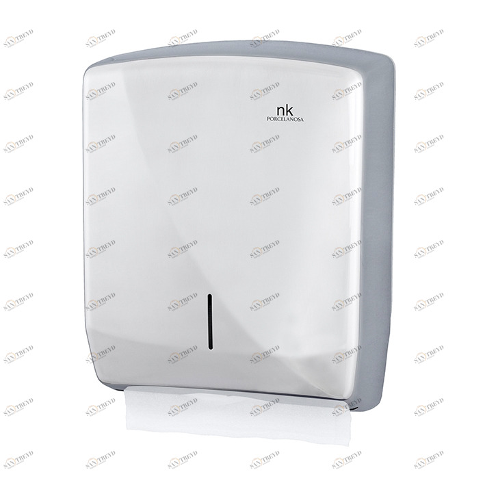 Зигзагообразный стальной диспенсер для полотенец, дисплей загрузки и откидная передняя панель.  Nk logic NOKEN 100243277